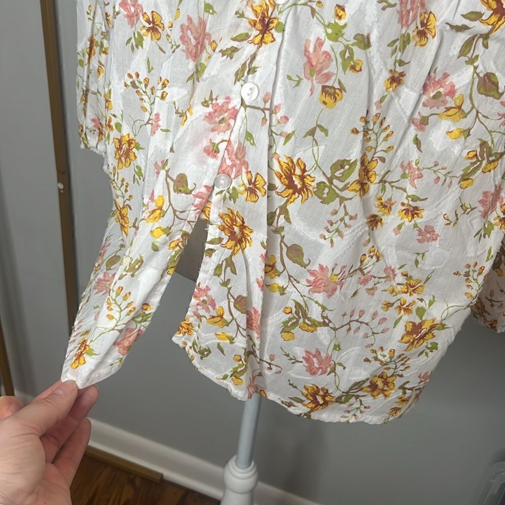 Hester and Orchard Women’s XL Hester & Orchard Floral Longsleeve Blouse - Picture 4 of 6